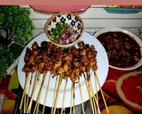 Foto langkah ke 4 dari resep Sate ayam sambel kacang.