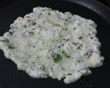 A picture of step 3 of Semolina spicy pancake.