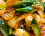 素食泡菜辣炒年糕的食譜步驟3照片