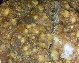 A picture of step 6 of Besan with dry fruits.