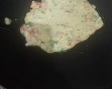 A picture of step 3 of Bread Bellpepper Chilla.