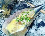 Hình bước làm 3 của món Sò mai nướng mỡ hành + trứng gà ta 😋😋