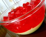 A picture of step 8 of Custard WITH Jelly😍❤.