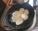 A picture of step 1 of Crispy raw banana chips.