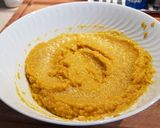 A picture of step 2 of Pumpkin Gnocchi with less flour.