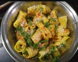 A picture of step 3 of Khandvi.
