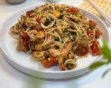 Foto langkah ke 5 dari resep Spageti seafood.