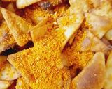 A picture of step 4 of Doritos (Naccho chips).