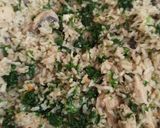 Szaftos 🍄‍🟫🥗Gombás 🍄‍🟫🍄🧄🧅 csirkemelles🧅🌶️🍄 rizottó 🍄🌶️🫑🍄‍🟫 recept fázis 7 fotója