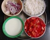 * டமேட்டோ பிரியாணி *(tomato biryani recipe in tamil) ரெசிபி ஸ்டேப் 1 புகைப்படம்
