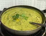 A picture of step 10 of Cream of Broccoli Spinach and Walnut Soup.