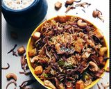 A picture of step 29 of #tiffin box# shahi veg biryani pulao.