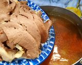 Hình bước làm 4 của món Tim heo hầm hạt sen