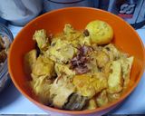 Foto langkah ke 4 dari resep Opor ayam tanpa santan bumbu kuning.