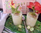 A picture of step 4 of Green Mango Panna.