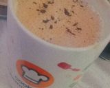 A picture of step 3 of Traditional hand whisked coffee or dalgona.