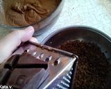 Csokoládés - kávés fatörzs #ünnepséfje recept fázis 7 fotója