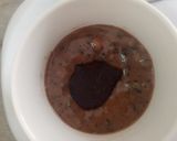 A picture of step 4 of Oreo lava mug cake.