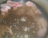 A picture of step 1 of Chicken veg filling.