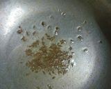 A picture of step 3 of Methi lemon rice.