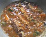 A picture of step 6 of Parshe Fish curry.