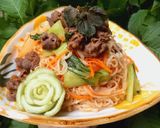 Hình bước làm 4 của món Mì Chũ xào bắp bò