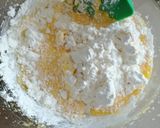 Pas rețetă Prăjitură cu 2 blaturi, cremă cu mascarpone, strat de gem cu nucă și glazură de ciocolată albă 5 fotografie