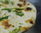 A picture of step 6 of Garlic butter naan.