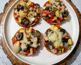 A picture of step 8 of Mini Veg Pizza Bites (Italian Party Appetizer).
