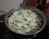 Hình bước làm 1 của món Canh bầu nấu nấm bào ngư