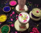 A picture of step 3 of Thandai Rose Lassi.