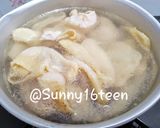 Gambar langkah 1 resipi Nasi Tim Ayam Telur Puyuh.