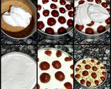 A picture of step 4 of Gulab jamun cheese cake.