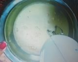 A picture of step 3 of Eggless chocolate cake no oven.