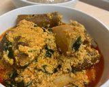 A picture of step 6 of Egusi soup.