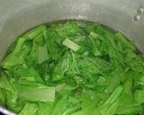 Hình bước làm 1 của món Cải luộc chấm trứng luộc