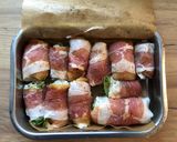 Baconba tekert csirkemell recept fázis 4 fotója