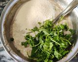 A picture of step 3 of Urad dal puri.