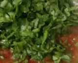 A picture of step 4 of Egg and Spinach curry.
