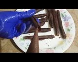 A picture of step 7 of Chocolate wafers.