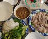 Hình bước làm 4 của món Bánh tráng thịt luộc