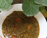 A picture of step 10 of Gajar palak.
