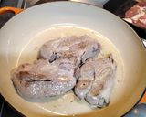 A picture of step 2 of Canadian Pork neck steaks.