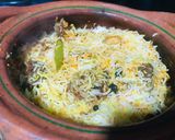 A picture of step 9 of Matka Beef Biryani.