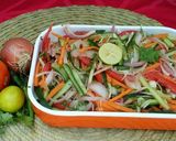 A picture of step 4 of Kachumber Salad.