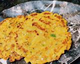 A picture of step 4 of Makke ki roti with veggies.