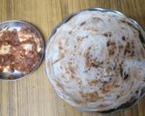 A picture of step 1 of Crispy Parota and Egg curry.