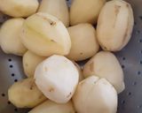 A picture of step 1 of Stuffed Potato Curry (garam masala).