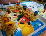 รูปขั้นตอนการทำที่ 8 ของ แซนวิชไข่พระอาทิตย์ ใส่ใส้ชีสกับแอพเปิ้ลเขียวหั่นบาง