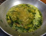 कांद्याची पात घालून हाटून पिठल (pithla recipe in marathi) रेसिपी स्टेप 4 फोटो 